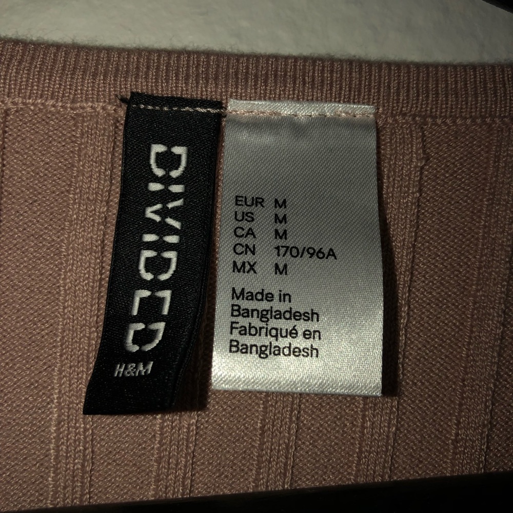 H&M Divided Ribbed Crop Top - Picture 4 of 4